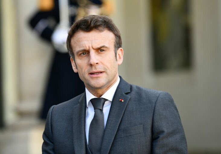 French,President,Emmanuel,Macron,During,A,Meeting,With,Governor,Of